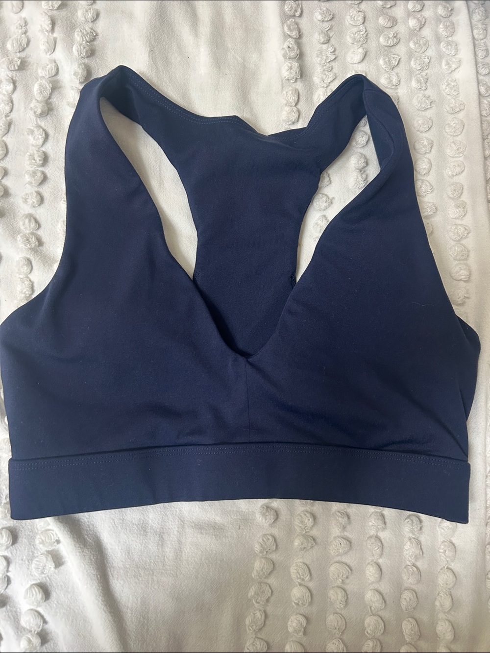 Fabletics Navy Racerback Sports Bra